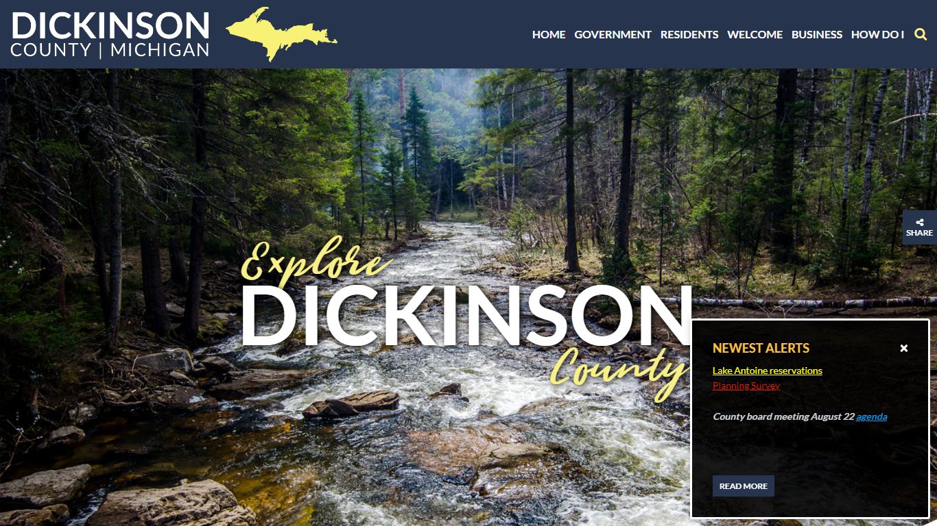 Welcome to Dickinson County in the beautiful state of Michigan